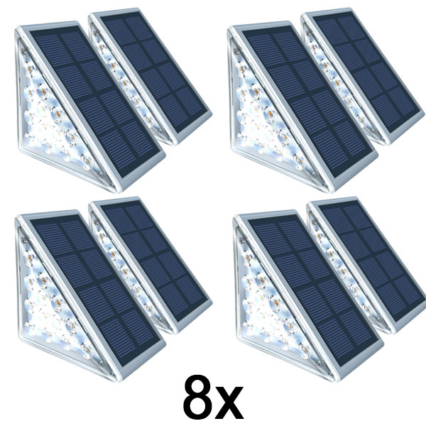 4x Wodoodporna lampa solarna (2 sztuki) | LUMOSTEP