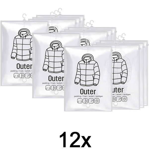 3x Wiszące próżniowe worki do przechowywania – (4 szt.) | VACUHANG