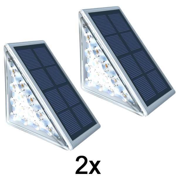1x Wodoodporna lampa solarna (2 sztuki) | LUMOSTEP