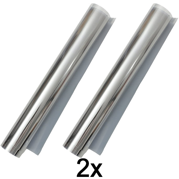 2x Samoprzylepna folia lustrzana (45 x 200 cm) | FOILBLISS